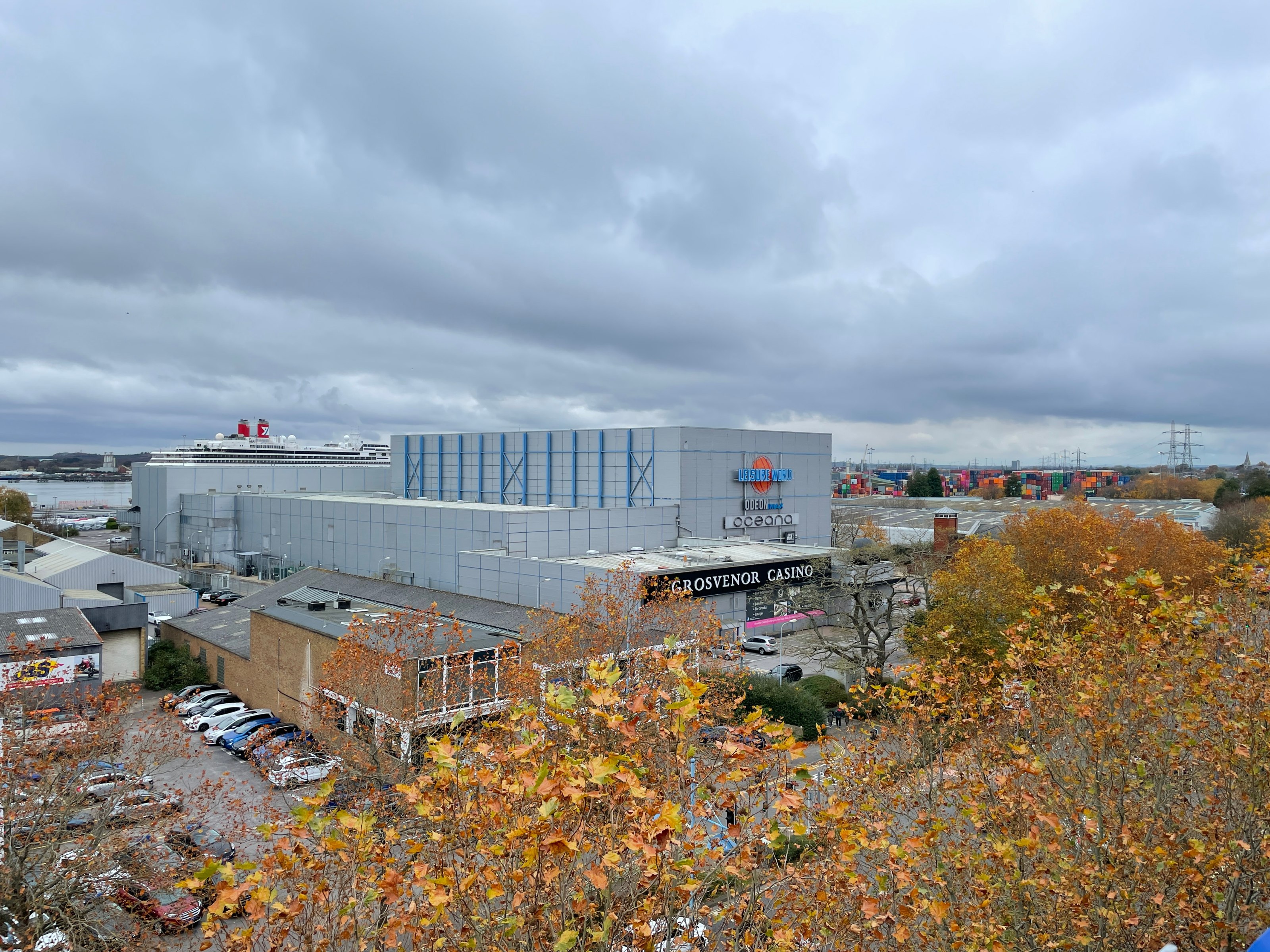 Grosvenor Casino at Southampton Leisure World, photographed in November 2021.